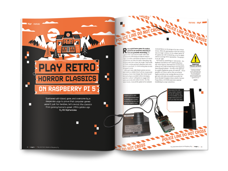 Play Retro Horror Classics on Raspberry Pi 5 in The MagPi magazine #146