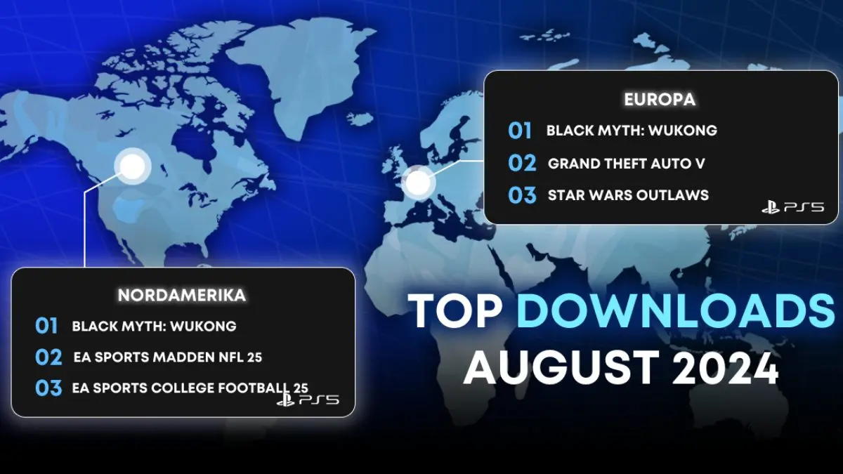 PlayStation Store: Die Top-Downloads im August 2024