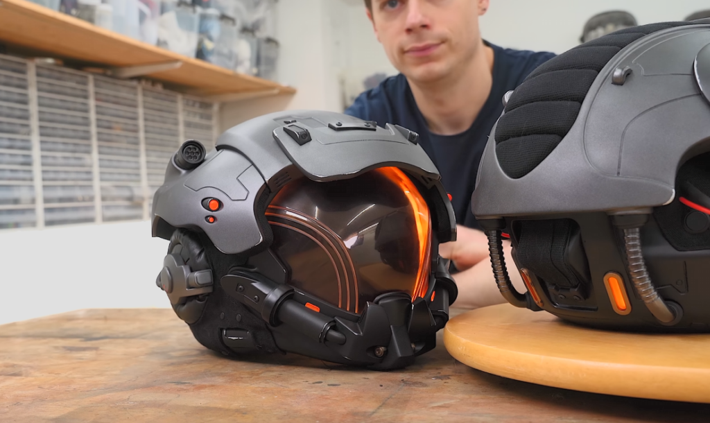 These Shattered Space helmet replicas stay video game accurate using an Arduino Nano