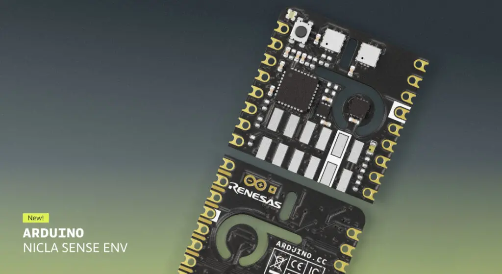 Arduino Nicla Sense Env: adding advanced environmental sensing to a broad range of applications