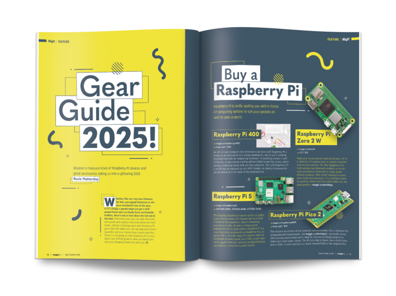 Gear Guide 2025 in The MagPi magazine issue 148