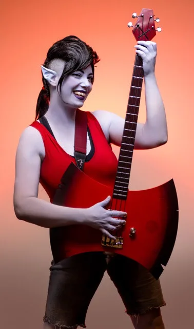 Adventure Time self-playing guitar