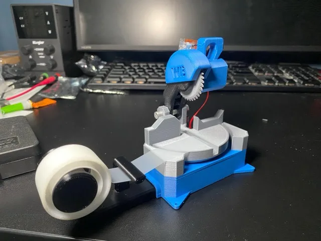Chop saw tape dispenser