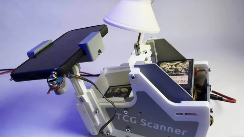 Quickly digitize your Magic deck with this 3D-printable scanning rig