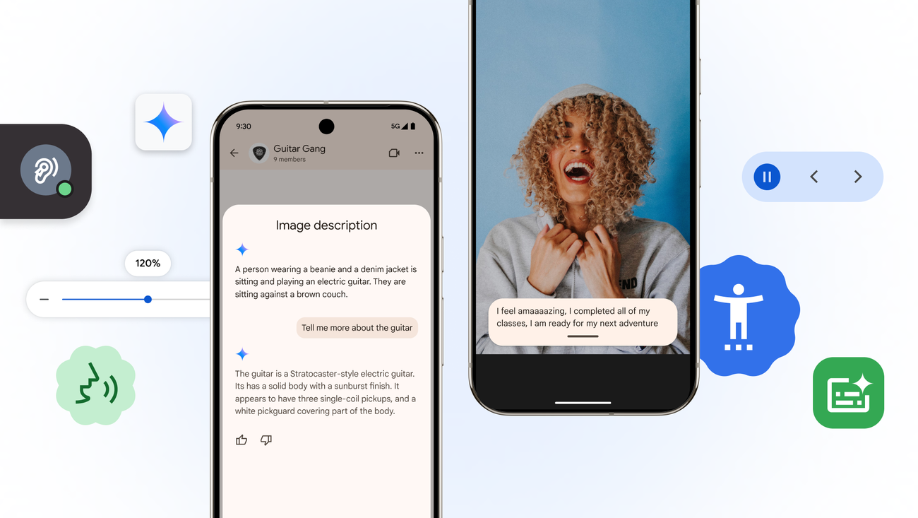 New AI and accessibility updates across Android, Chrome and moreNew AI and accessibility updates across Android, Chrome and moreDirector, Product Management