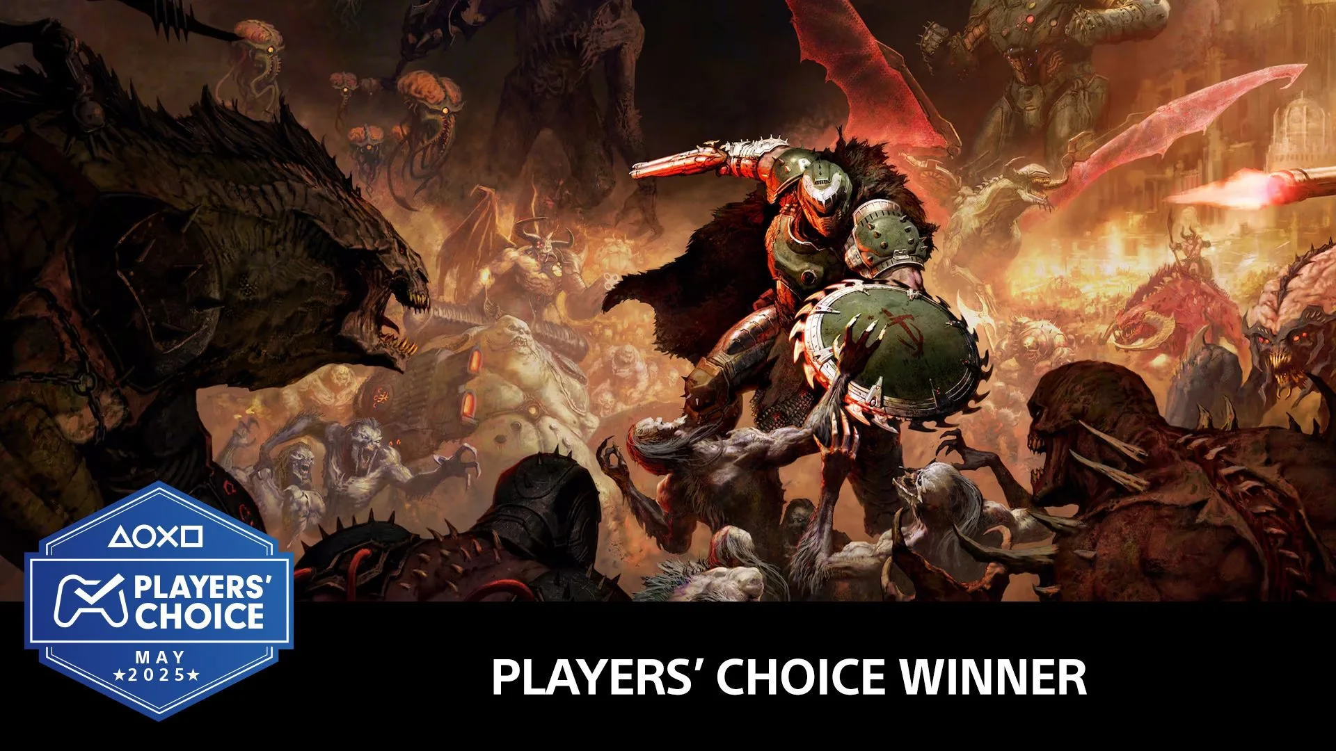 Players‘ Choice: Doom: The Dark Ages wurde zum besten neuen Spiel im Mai 2025 gewählt.