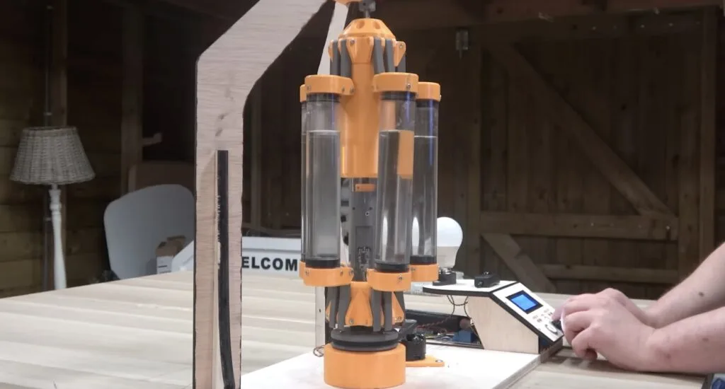 This spinning water contraption is actually a functional battery