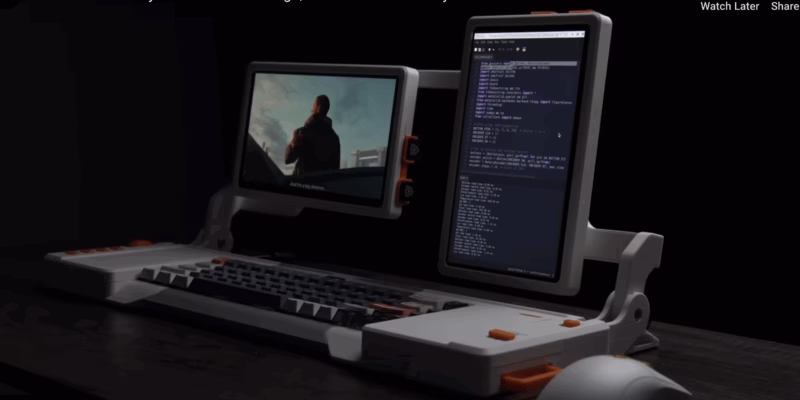 Dual-screen cyberdeck